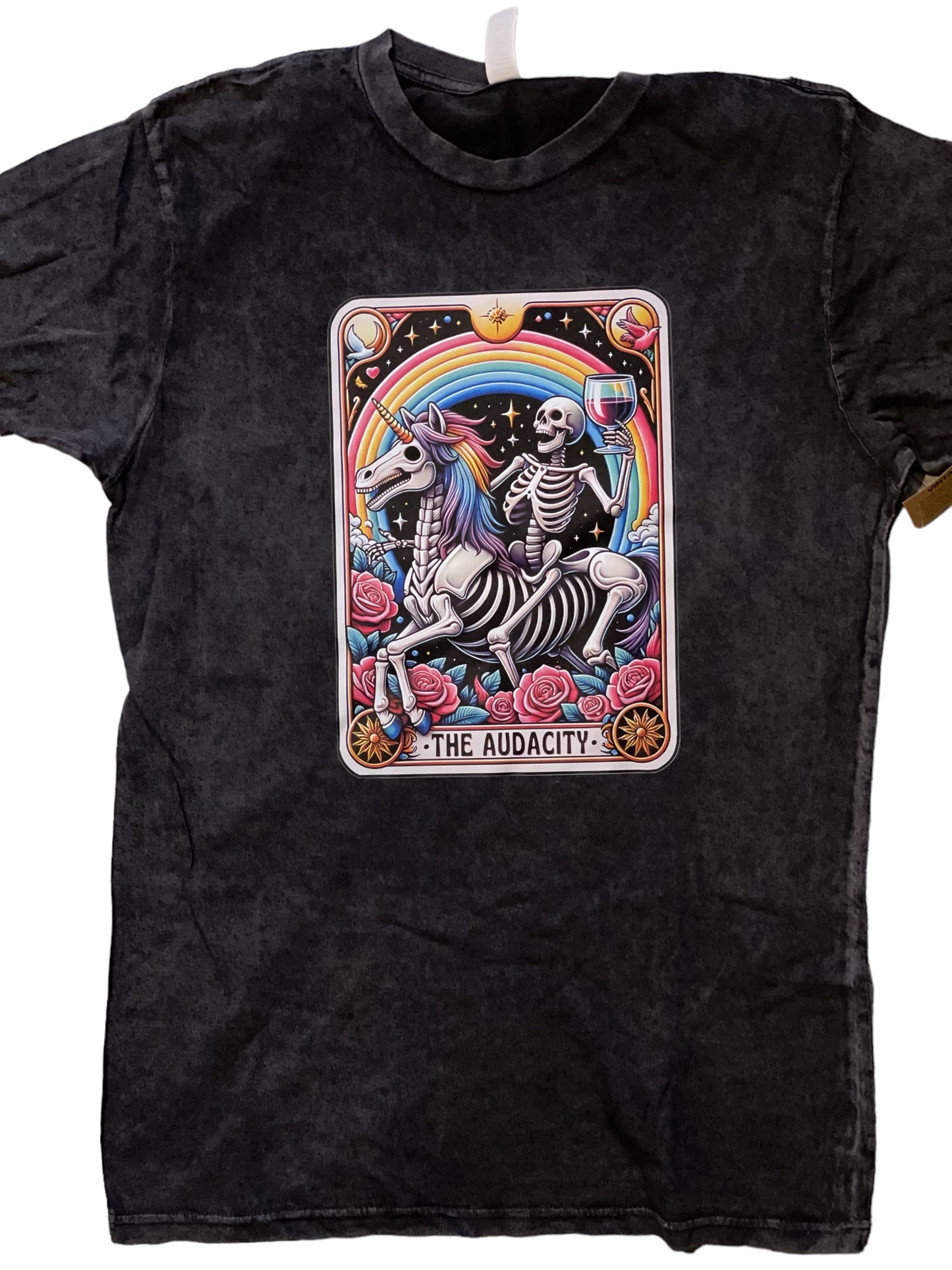 The Audacity Tarot - Vintage Wash Black T-Shirt