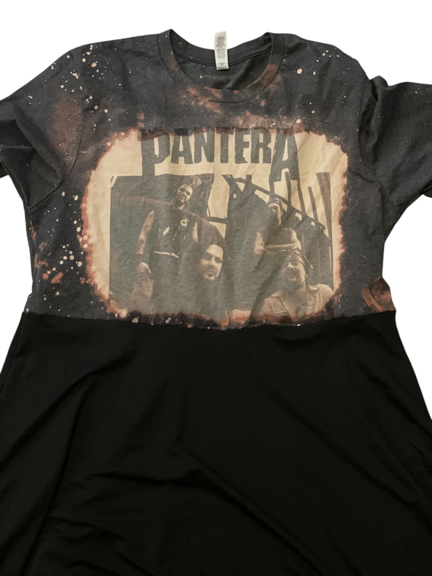 Pantera Repurposed T-shirt Dress XL