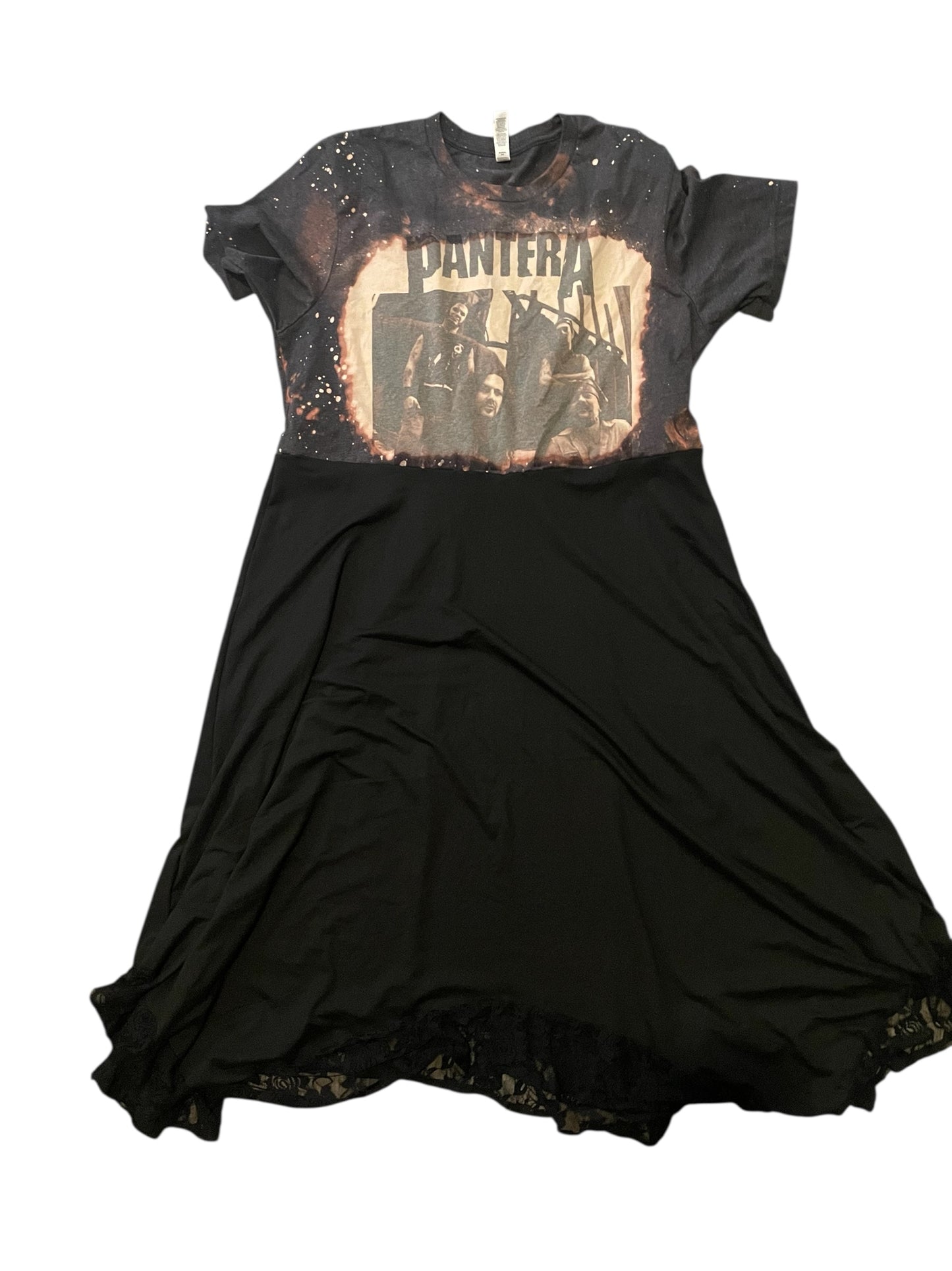 Pantera Repurposed T-shirt Dress XL