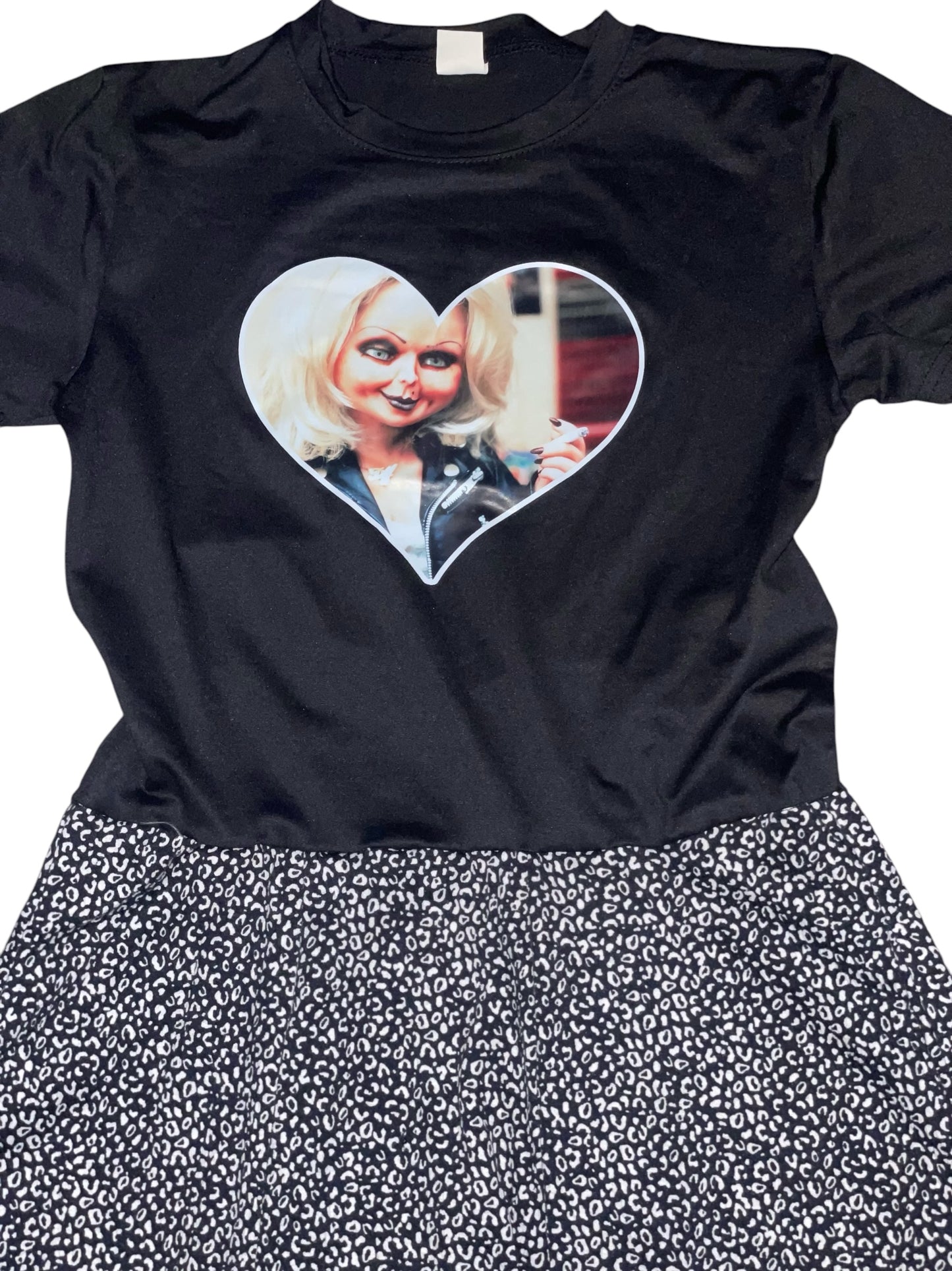 Tiffany Bride of Chucky Repurposed Dress Medium