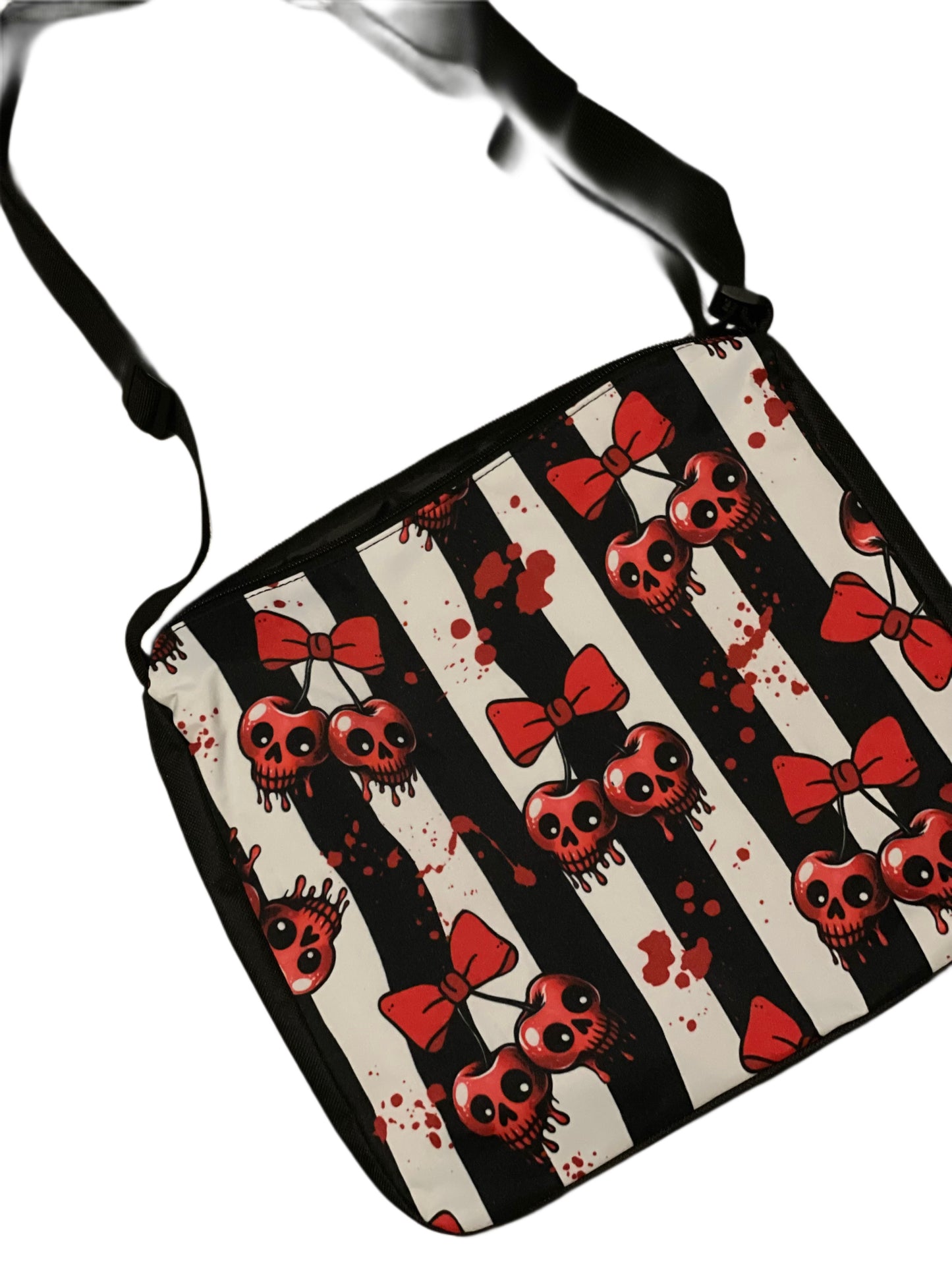 Skull Cherry Goth Aesthetic Tote