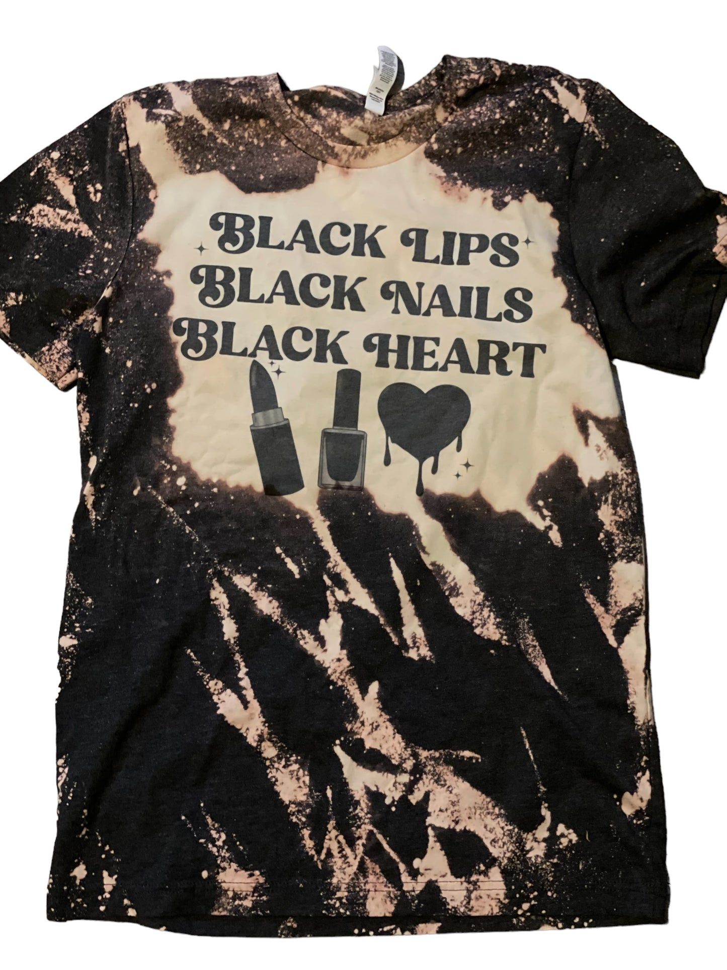 Black Lips Black Nails Black Heart