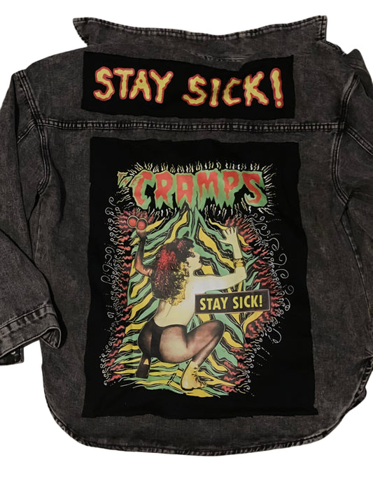 The Cramps Repurposed Denim Jacket Men’s XL