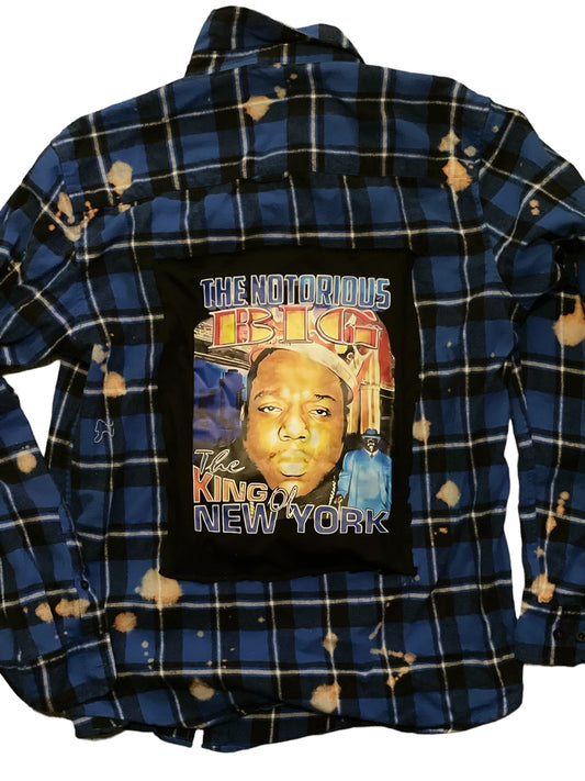 Biggie Smalls Repurposed Flannel