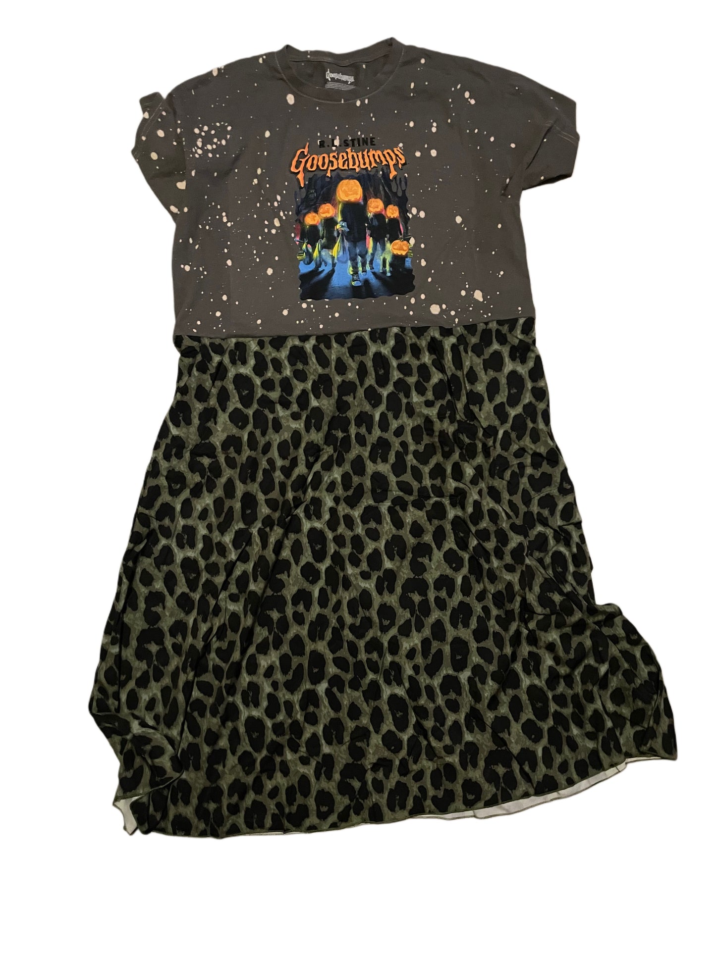 Goosebumps T-Shirt Dress Plus 1XL