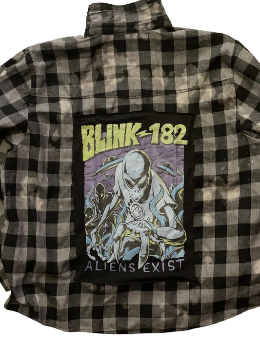 Blink 182 Repurposed Band Flannel 2XL