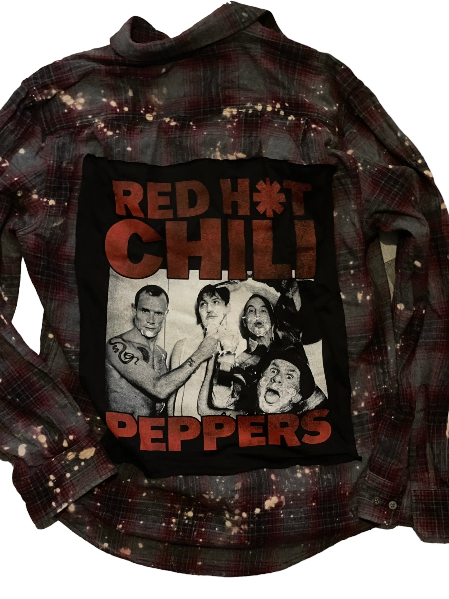 Red Hot Chili Peppers Repurposed Band Flannel Medium