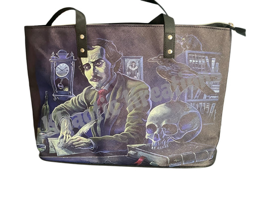 Edgar Allan Poe Faux Leather Tote