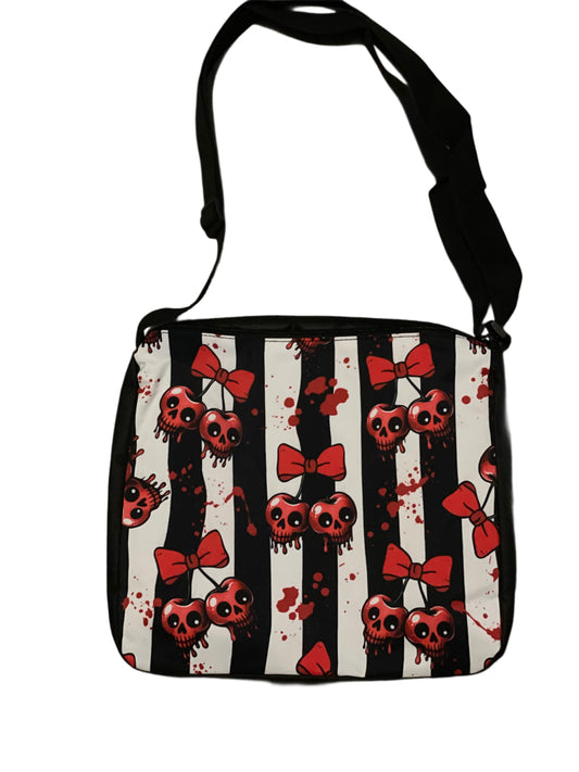Skull Cherry Goth Aesthetic Tote