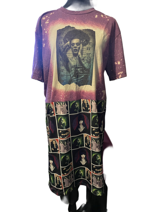Ghoul Horror T-shirt Dress Medium
