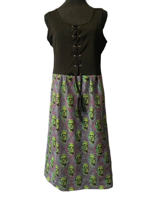 Frankenstein Lace Up Dress XXL