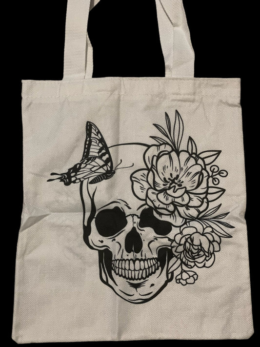 Skull & Butterfly Tote