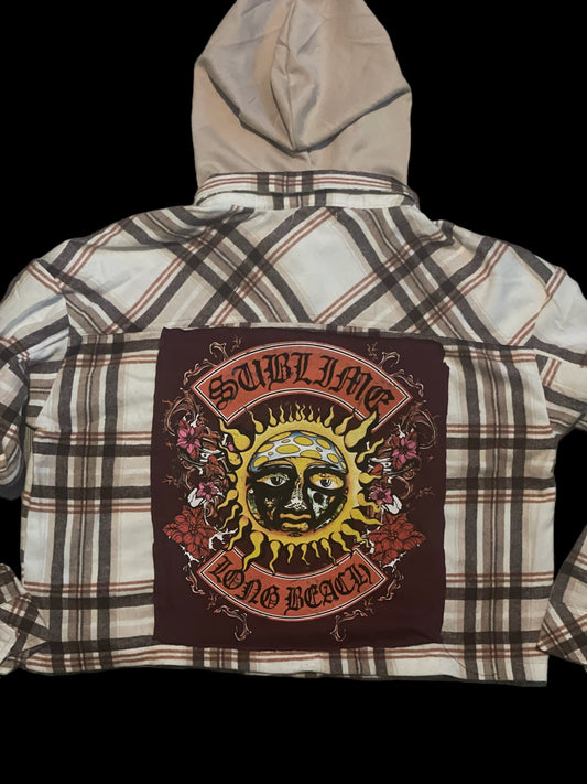 Sublime Reworked Cropped Flannel