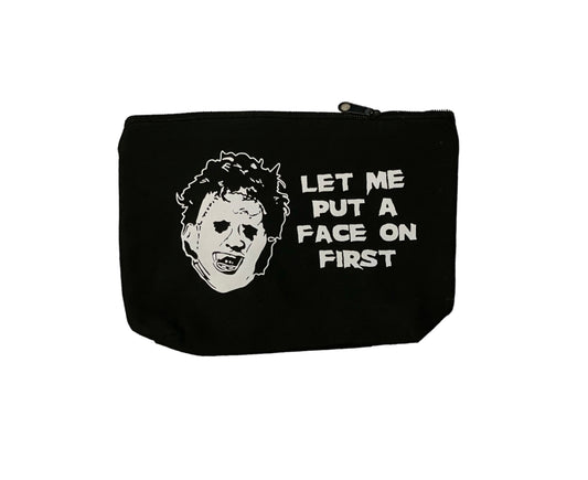 Leather-face Makeup Bag