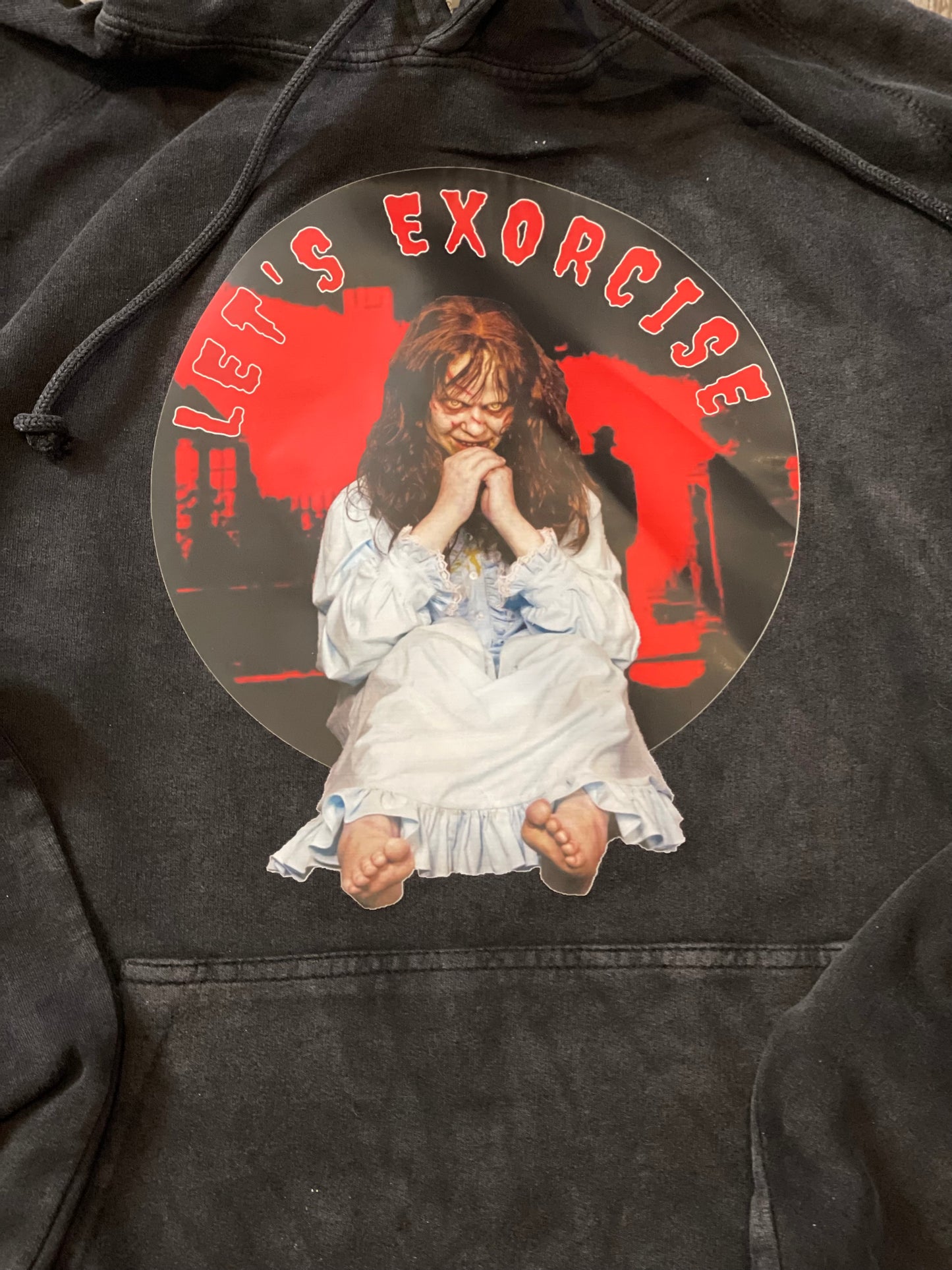 Let’s Exorcise Vintage Wash Hoodie